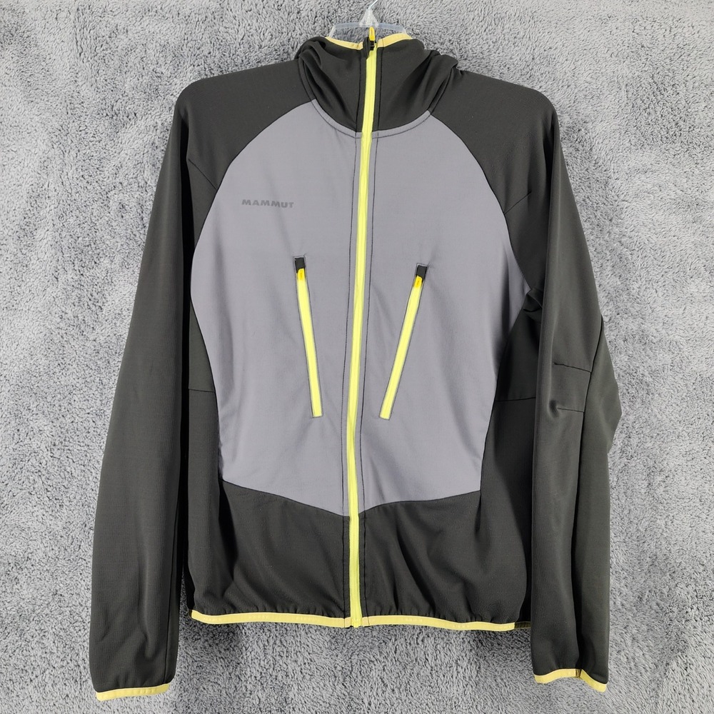 Mammut Jacket Mens XL Gray Aenergy Light ML Full Zip Hooded Outdoor Reflective